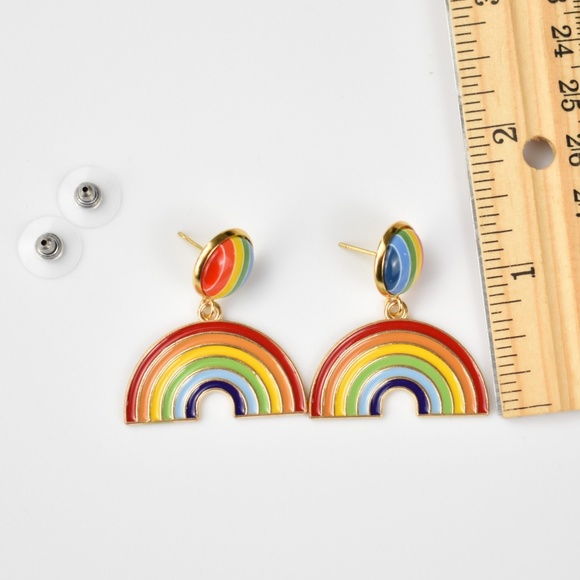 🌈Rainbow Earrings 🌈 - Picture 3 of 4